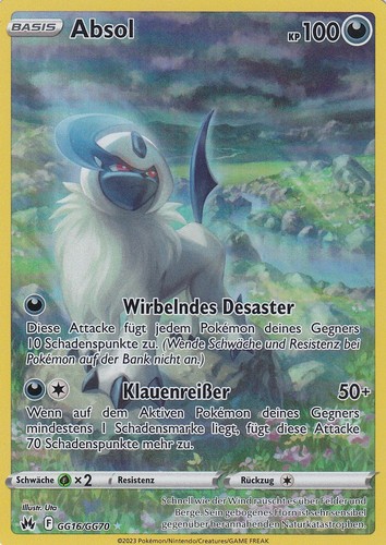 Absol gg16 gg70 - holo, dei
